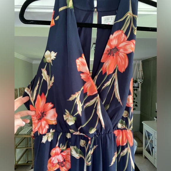 Floral wide leg jumpsuit - Picture 4 of 5